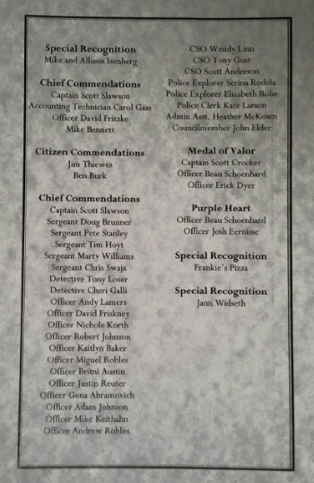 Ceremony Recognition